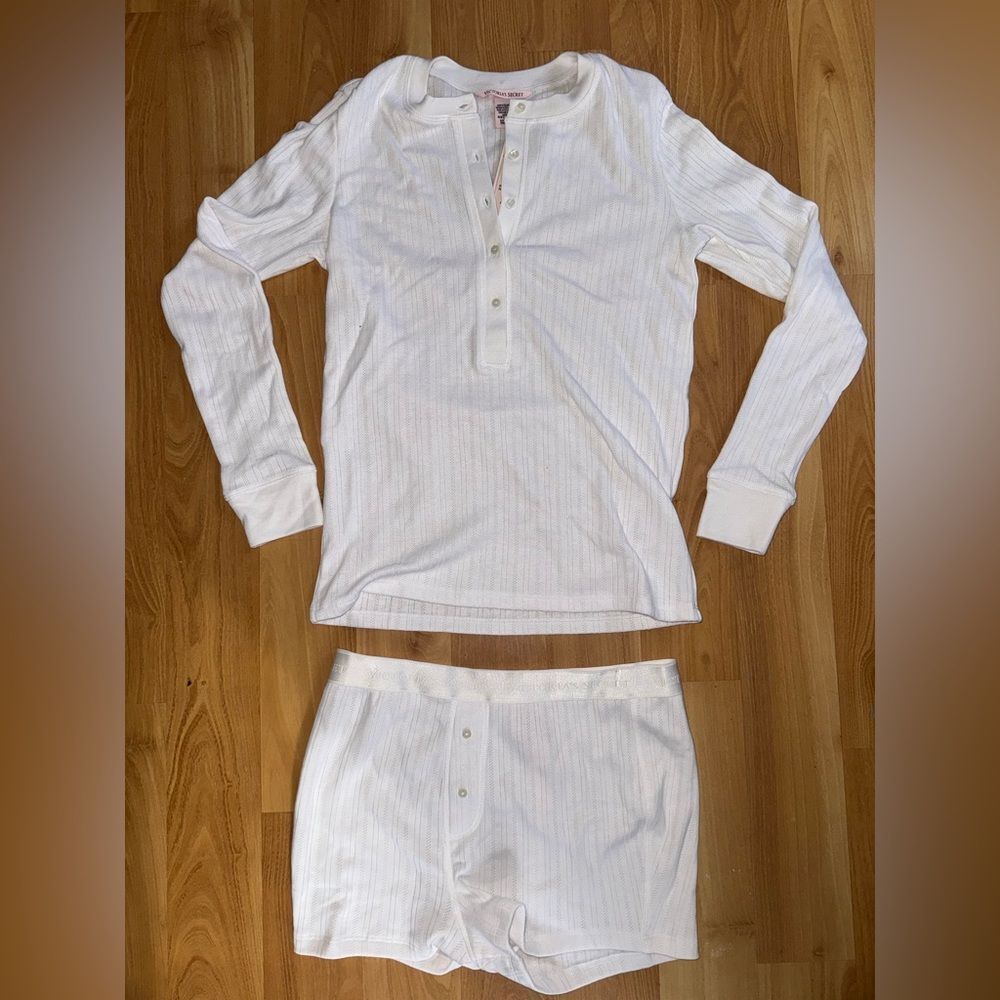 Victoria's Secret White Pajama Set
